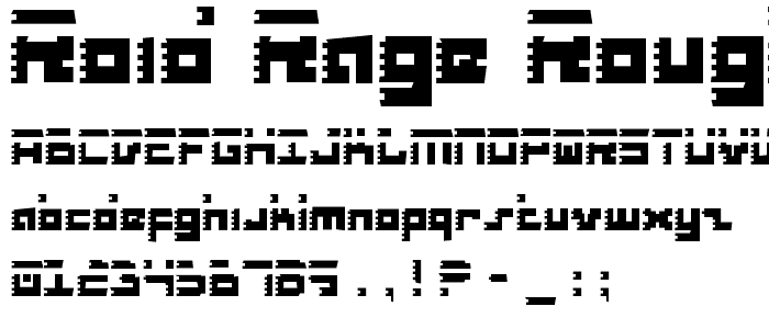 Roid Rage Rough font