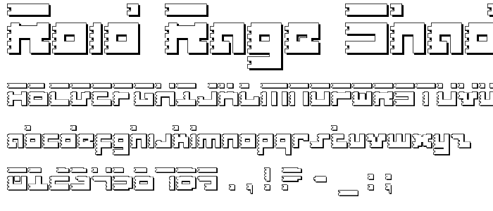 Roid Rage Shadow font