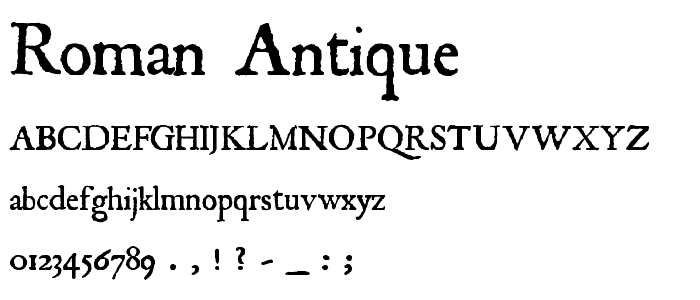 Roman Antique Font : Fancy Eroded : pickafont.com