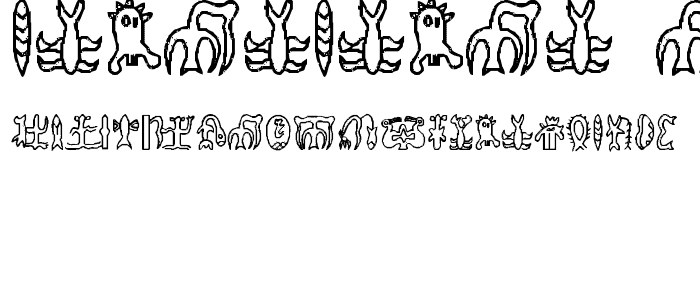 RongoRongo Glyphs font