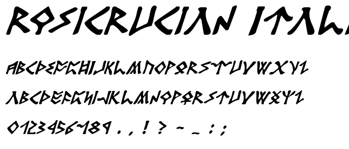 Rosicrucian Italic police