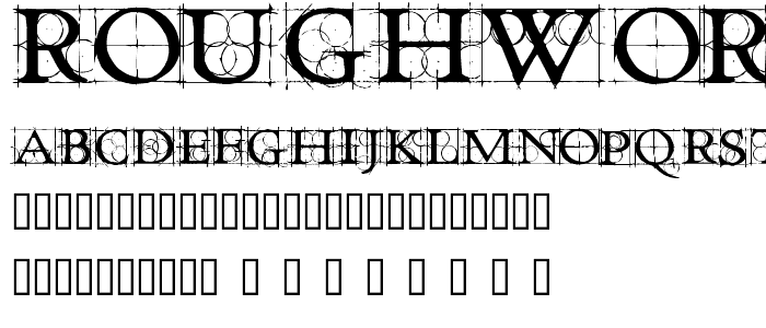 Roughwork Demo font