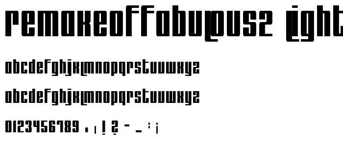 remakeoffabulous2 Light font