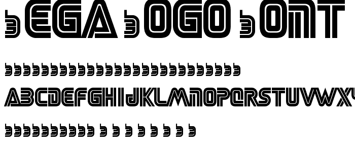 SEGA LOGO FONT police