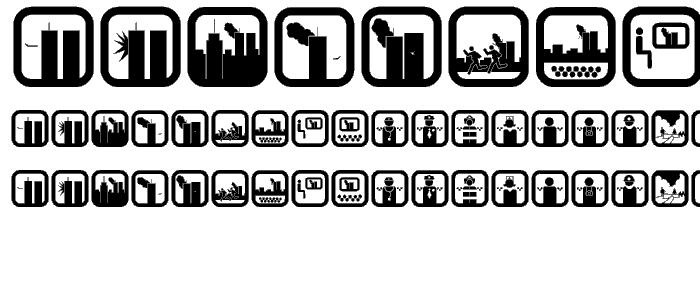 SEPTEMBER 11 ICON font