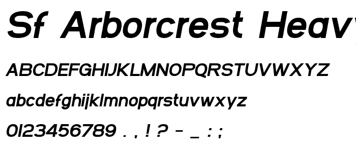 SF Arborcrest Heavy Oblique police