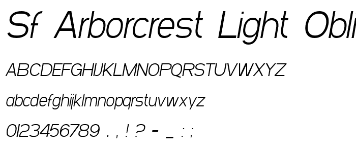 SF Arborcrest Light Oblique police