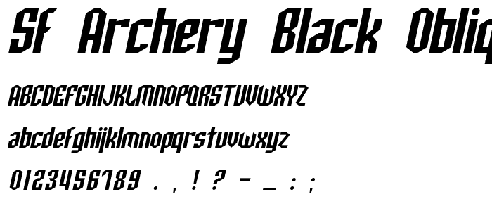 SF Archery Black Oblique police