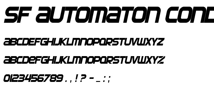 SF Automaton Condensed Oblique police