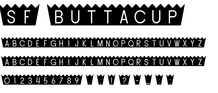 SF Buttacup font