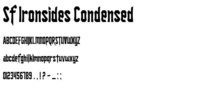 SF Ironsides Condensed police