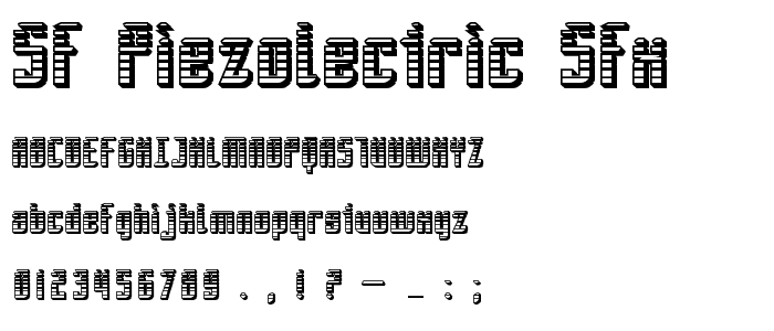 SF Piezolectric SFX font