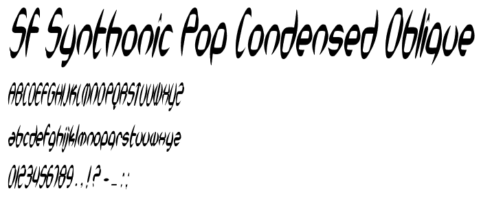 SF Synthonic Pop Condensed Oblique police