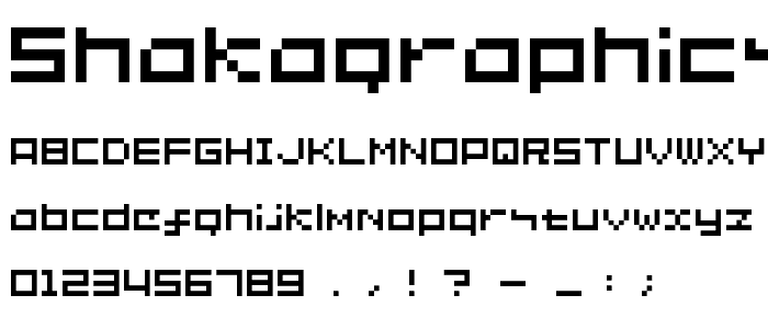 SHAKAGRAPHICS 02 font