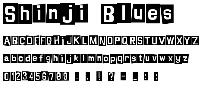 SHINJI BLUES font