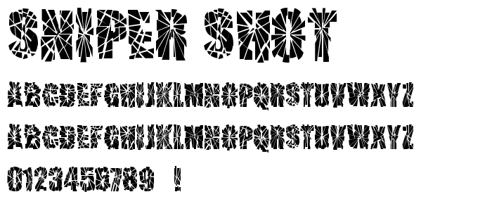 SNIPER SHOT font