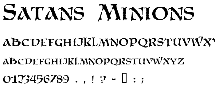 Satans Minions font