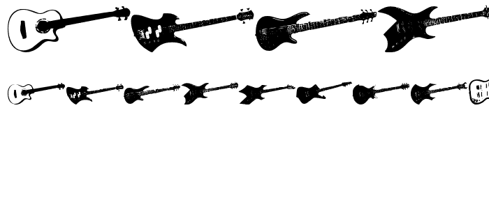 Screaming Guitar font