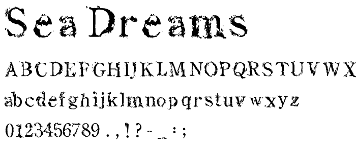 Sea Dreams font