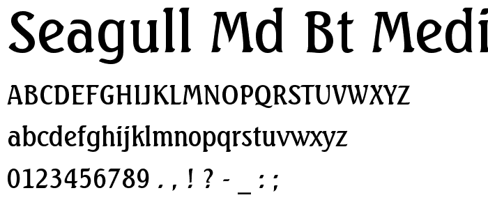 Seagull Md BT Medium font