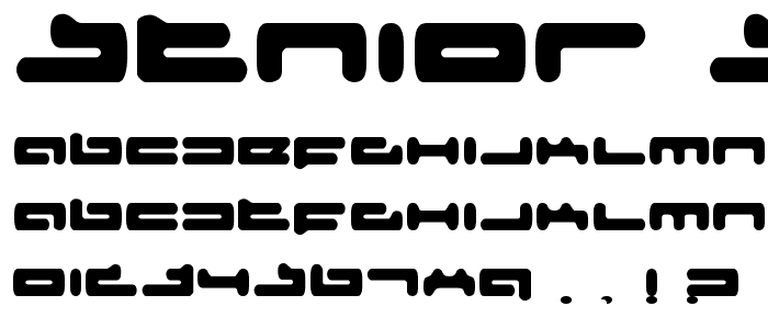 Senior Service font