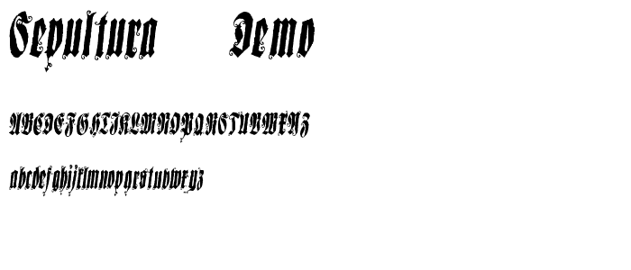 Sepultura Demo font