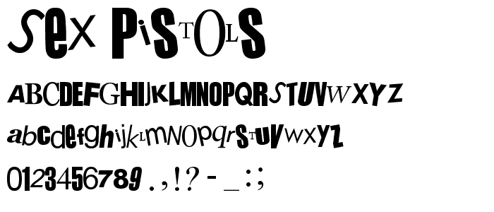 Sex Pistols font