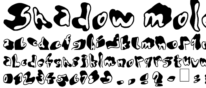 Shadow Mole font