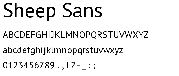 Sheep Sans font