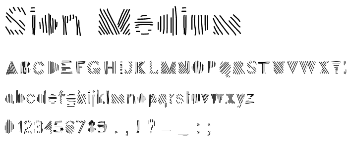 Sion Medium font