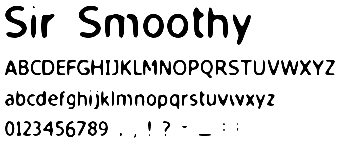 Sir Smoothy font