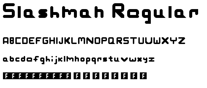 Slashman Regular font