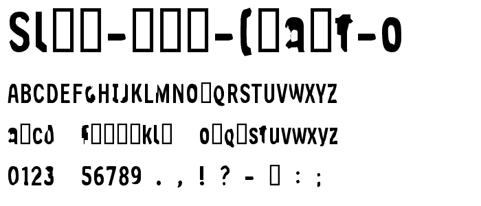 Slim Jim [part one] font