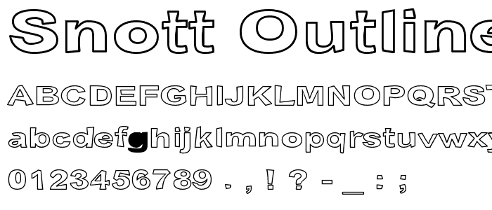 Snott Outline police