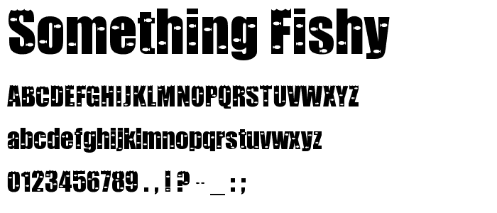 Something Fishy font