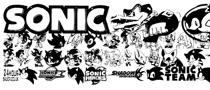 Sonic Mega Font police