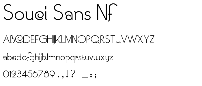 Souci Sans NF font