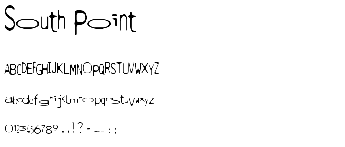 South point font