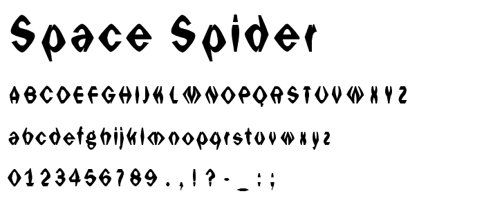 Space Spider font