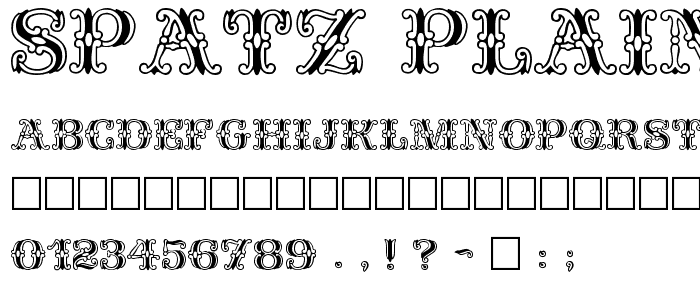 Spatz Plain font