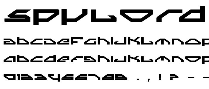 Spylord Bold Expanded font