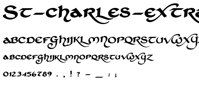 St Charles Extra Dark font