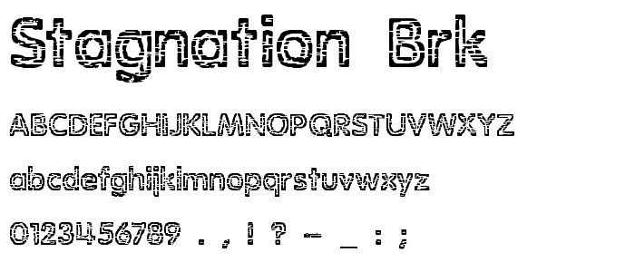 Stagnation BRK font