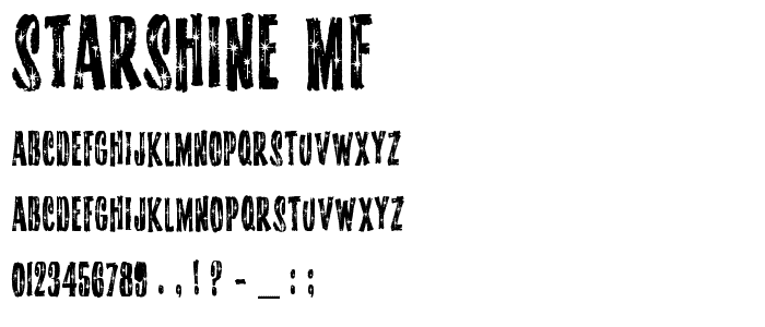 Starshine MF font