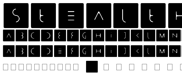 Stealthy Bastards font