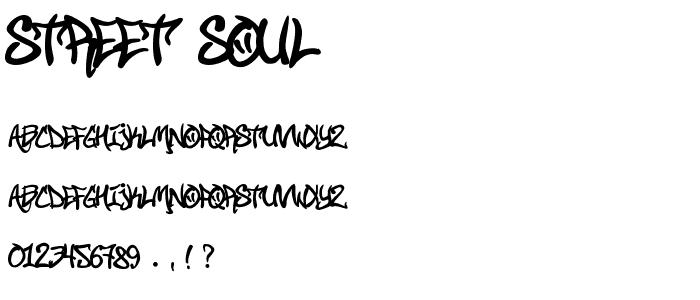 Street Soul font