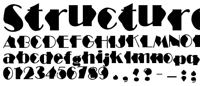 Structure Wave font