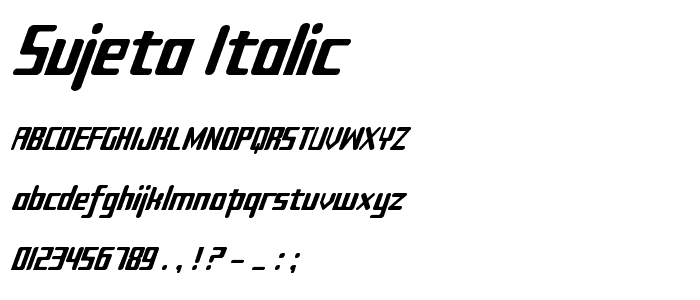 Sujeta Italic police