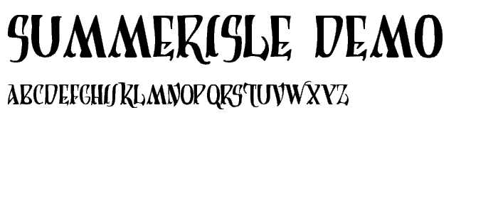 Summerisle Demo font