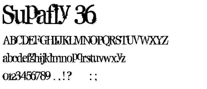 Supafly 36 font